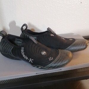 Michelle K Black and Gray A Shoes